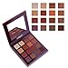 CIBBCCI Eyeshadow Makeup Palette 16 Colors Pigmented Velvet Texture Blendable Neutral Warm Long Lasting Eye Shadow Pallet With Mirror