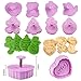 SANBANFU Kids Cooking Baking Set Baking Supplies Cupcake Decorating kit-40 pcs Include Silicone Chocolate Molds,Cupcake Cups,Cake Decorating kit,Cookie Cutters,Measuring Spoons,Rolling Pin