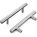 5 Inch Cabinet Pulls Brushed Nickel Cabinet Handles - Home Expert Kitchen Cabinet Hardware 3 Inch Hole Center 25 Pack
