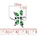 Housweety 20 Rhinestone Dragonfly Charm Pendants Mixed 20x19mm