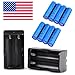 HeCloud 8PCS Rechargeable 18650 Battery with 2PC Dual Smart Charger, 3.7V Li-ion