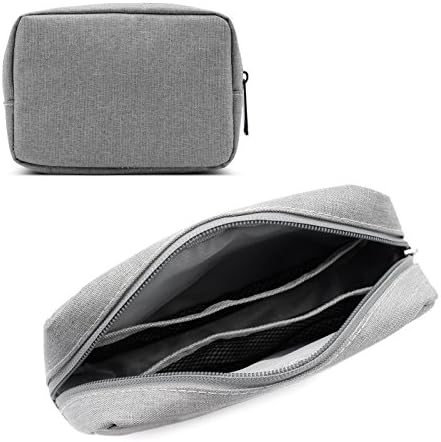 Cable Organizer Electronics Accessories Case Waterproof Travel Carrying Bag for Phone Charge Power Bank, Grey