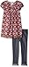 Youngland Girls' Toddler Aztec Tunic with Fringe & Denim Legging
