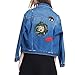 Sad Bleeding Medusa Patch Cool Punk Goth Iron On Patch Sewing Anime Embroidered Patch Badge Applique for Clothes Jacket Jeans Cap Bag