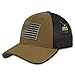 USA US American Flag Tactical Operator Mesh Flex Baseball Fit Hat Cap - Coyote