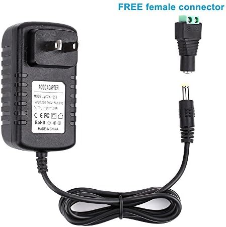 NATURALIGHTLED Power Adapter, Transformers, Power Supply For LED Strip, Output 12V DC, 2A Max, 30 Watt Max, US plug,UL Listed