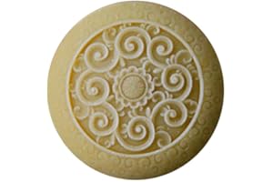 GRAINRAIN Silicone Soap Molds Kit l Soap Making Supplies l Moldes de Silicona para Resina l Candle Making Silicone Molds (Round 15130-7)