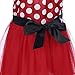 Toddlers Girls' Polka Dots Minnie Birthday Princess Leotard Costume Tutu Dress Up Mouse Red 3-4 Years