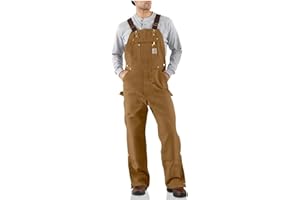 Carhartt mens Loose Fit Firm Duck Bib Overall