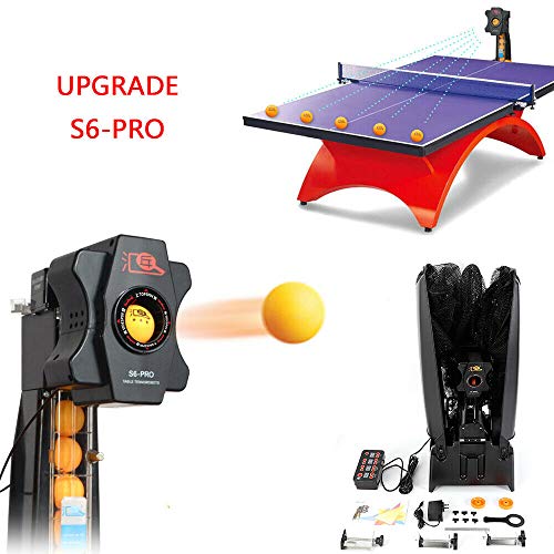 SHZICMY Table Tennis Robot, Motor Upgrade S6-PRO Automatic Table Tennis Robot Auto Ping-Pong Ball Training Practice Machine (US Stock) - Thumbnail 2
