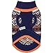 Blueberry Pet Nordic Pattern Inspired Fair Isle Navy Blue Snowflakes Dog Sweater, Back Length 20