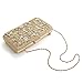 Womens Evening Clutch Bags Wedding Purse Bridal Prom Handbag Party Bag for Dance Bar (S779 Gold)
