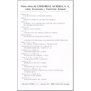 Produccion y Manejo del Cerdo (Spanish Edition)