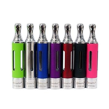 EVOD Glas BDCC Bottom Dual Coil 1,5 ml Verdampfer Kanger, Farbe:lila