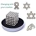 RAINBEAN Magic Sculpture Toys 216 Pcs Magnets Building Blocks Magnetic Fidget Cube for Intelligence Learning Development and Creative Educational Toy, Office Desk Toy & Stress Relief, 5MM