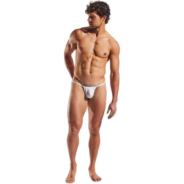 メンズ　セクシーなホワイト下着 　BABY COC◯ THONG Sサイズ Cocksox Mens Underwear Thong, Black, Small at Amazon Men's