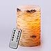 Bingolife Real Wax Birch Bark Effect Flameless LED Candles 3.25