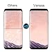 Galaxy S8 Plus Screen Protector,Vensss Tempered Glass [Case Friendly] 3D Curved Edge Ultra Clear 9H Hardness Anti-Scratch, Anti-Fingerprint, Bubble Free for Samsung Galaxy S8 Plus(Black).