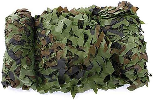 20ftx20ft Camouflage Netting Camping Hunting Shade Netting Sunblock Net Military Camouflage Woodlands Camo Net Strap Edges with Strengthened Rope