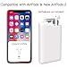 10000mah Power Bank Portable Phone Charger with AirPods Charging Case Cover built-in, USB Type C Ports 5V 3A Fast Charge External Battery Compatible with AirPod 1/2, iPhone, iPad, Samsung Galaxy, more