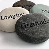 Dream Gratitude Imagine Joy Engraved Stones - 4 Stone Set
