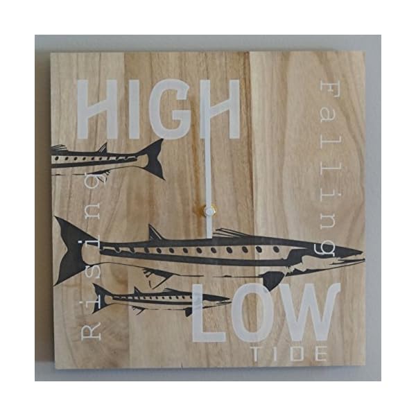 Tide-Clock-Timer-Handmade-Nautical-For-the-Fisherman-Barracuda