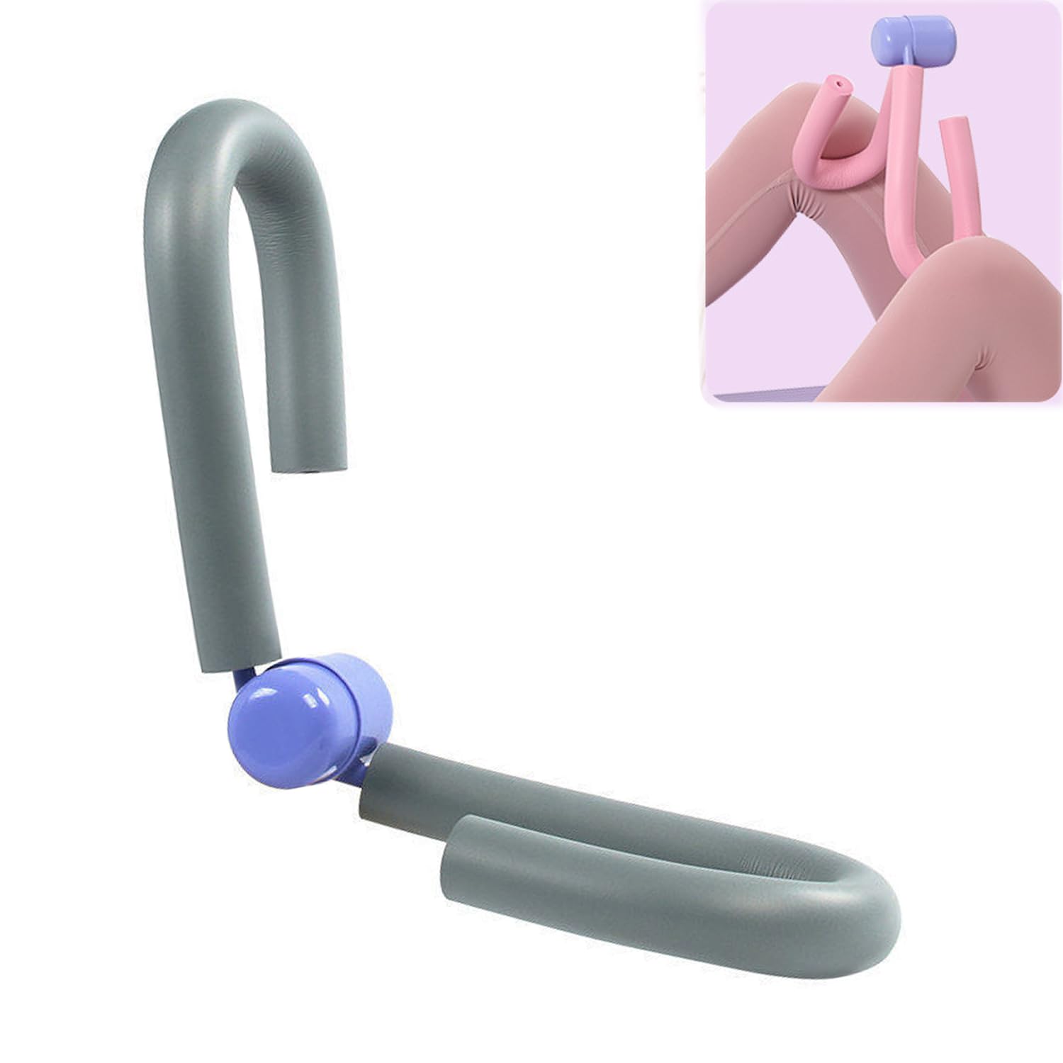 Thigh Toner Thigh Trimmer Exerciser Leg Fitness Sports Exerciser Leg Arm Shaper Thigh Butt Arm Leg Master Muscle Toner Home Gym Equipment (Grey)