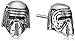 Star Wars Jewelry Unisex Episode 7 Kylo Ren 3D Stainless Steel Stud Earrings (SALES1SWMD)