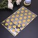 200 Pack Gold Polka Dot Candy Cookie Bags with Golden Twist Ties, 8.1 x 5 x 1.8 inch Clear Plastic Bags for Cookies Candy Snack Wrapping Wedding Gift Party Favor,Valentine'day(8.1X5, Gold)