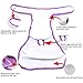 Teamoy 4pcs Washable Female Dog Diapers, Reusable Doggie Diaper Wraps for Female Dogs, Super-Absorbent and Comfortable, XS