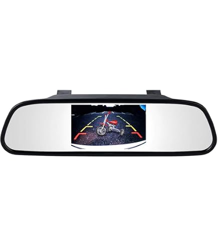 Amazon.com: 4.3 inch Car Video Monitor Auto Rear View Mirror LCD