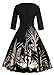 Short Vintage Wedding Guest Dresses for Women Special Occasion, Black,S