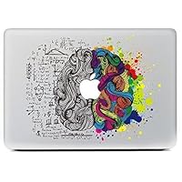 eDesign Left Right Brain Removable Vinyl Decal Stickers Skin for Apple MacBook Pro Air Mac 13" / Retina 13.3" / Unibody 13" Laptop (eDesign 1)