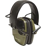 Howard Leight by Honeywell Impact Sport Sound Amplification Electronic Shooting Earmuff, Green