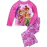 The Chipettes Girls Fleece Pant Pajama Set