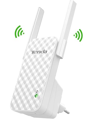 Tenda N300 A9 Wireless Repetidor Extensor de Red WiFi Inalámbrico Ampliardor WiFi 300 Mbps con Antenas Duales para Casa Grande Officina SOHO Sitios de Negocios Pequeños