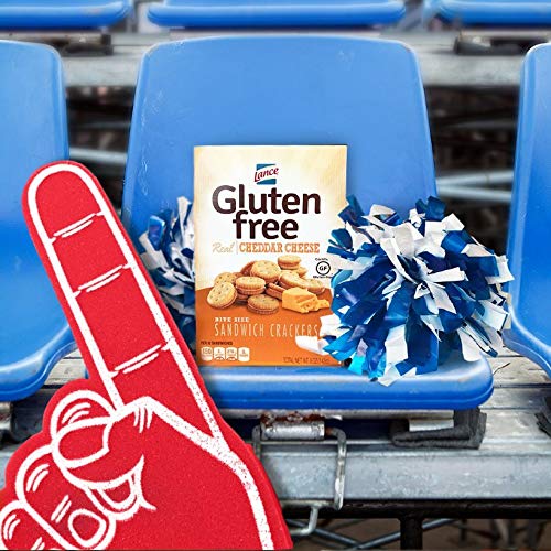 Lance Gluten Free Sandwich Crackers, Cheddar Cheese Bite Sized, 5 Ounce
