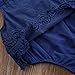Newborn Baby Girl Infant Romper Jumpsuit Bodysuit Tutu Lace Dress Clothes Outfit (0-3 Months, Blue)
