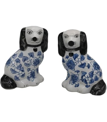 Amazon.com: SYNWISH Hand Painted Vintage Porcelain Blue& White