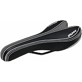 Funn Launch II MTB Saddle, PVC Covered, CrMo Rails | wide platform, thick padding, for DJ, downhill enduro and trail, MTB use, BMX and road use
