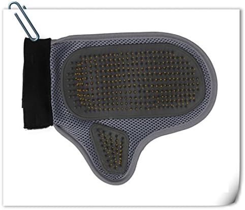 Pet, Cat, and Dog Grooming Glove Brush Mitt for Short and Long Hair. Gently Brush and Massage Your pet to Happiness. by ROLO