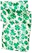 Beistle 30710 Shamrock Scarf, 10-Inch by 4-Feet 7-Inch,Green/White