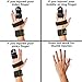 BraceAbility Two Finger Immobilizer - Hand and Buddy Splint Cast for Broken Joints, Mallet or Trigger Finger Extension, Sprains and Contractures to Straighten Middle, Index and Pinky Knuckles (M)