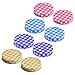 Cosnos 8 Pcs Regular Mouth Mason Jar Lids Decorative Metal Jar Lids Compatible with Mason Jars Canning Jars, Assorted 4 Colors