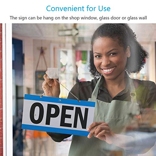 image for Yoklili Open Signs, Business Hours Sign Open Closed Sign Push Pull Doo