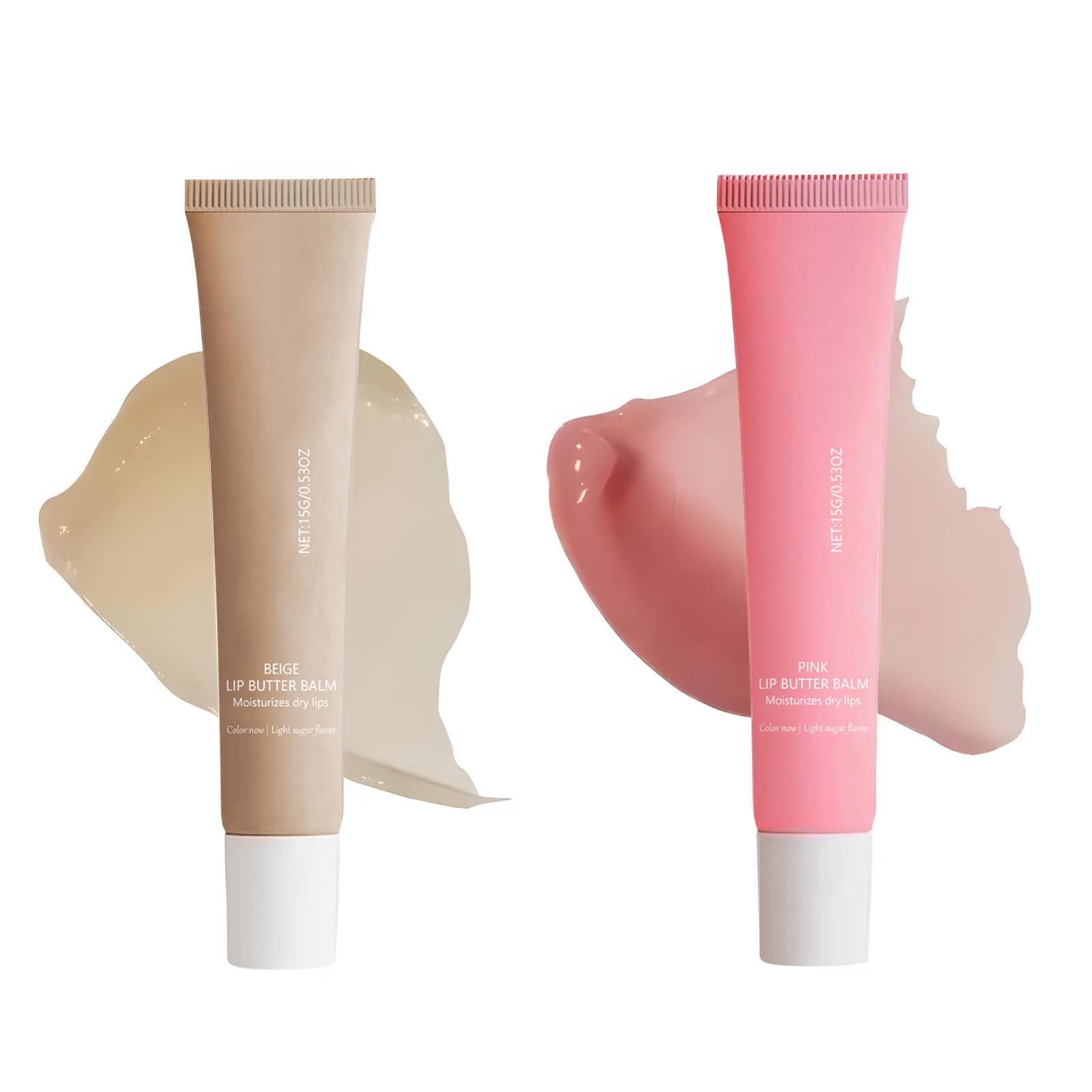 FunnAura 2PCS Lip Butter Balm, Shine and Hydration, Soothe Condition Dry Lips