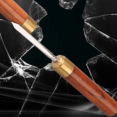 comboss 6.7" Ultra Sharp Stainless Steel Ice Pick with Safety Cover,Wood Handle (Red Sandal Wood Flat Needle) - Thumbnail 7