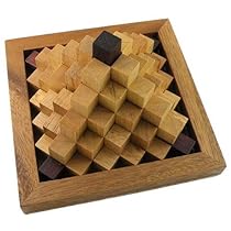 Steps Pyramid Wooden Puzzle Brain Teaser