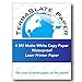 TerraSlate Waterproof Paper, 5 MIL 8.5” x 11”, Laser Printer & Copy Machine Compatible, Durable & Rain/Weather-Proof Copy Paper, White Paper (50 Sheets)