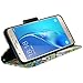 Galaxy J7 Case, Samsung Galaxy J7 Wallet Case, Wrist Strap Flip Folio [Kickstand Feature] Pu Leather Wallet Case with ID&Credit Card Slot for Galaxy J7, (Colorful Tree)